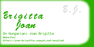 brigitta joan business card